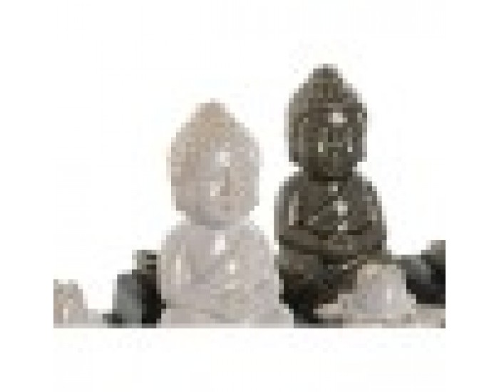 Горелка Home ESPRIT Керамика Дървен MDF Буда 24 x 8 x 14 cm (2 броя)