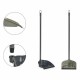 Лопата за Прах PVC Метал 23 x 87,5 x 23 cm (12 броя)