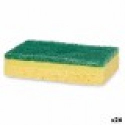Комплект Търкалки Зелен Жълт Tselluloos Абразивно влакно (10,5 X 6,7 X 2,5 cm) (26 броя) - Curățenie și dezinfecție