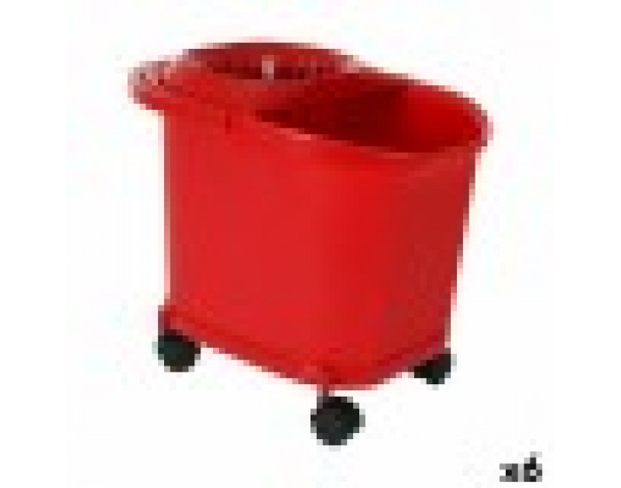 Кофа за Почистване 16 L Червен (6 броя)
