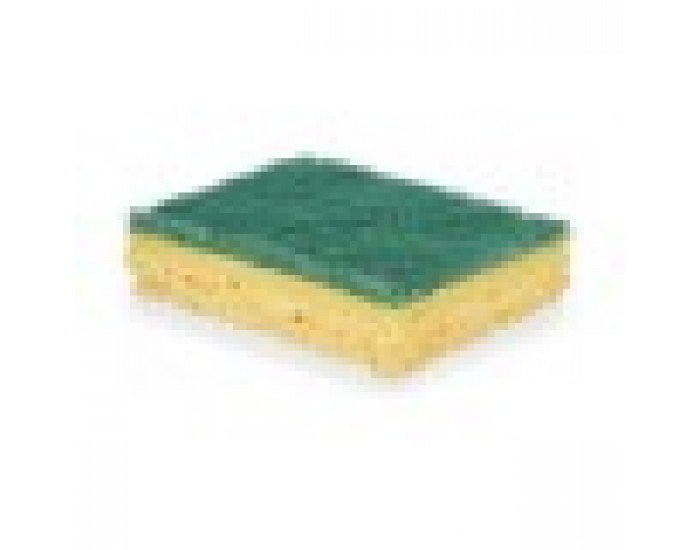 Scouring Pads Set Зелен Жълт Tselluloos (14 броя)
