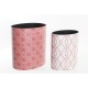 Комплект кубчета DKD Home Decor Дървен Оранжев (33 x 24,5 x 35,3 cm) (2 Части)