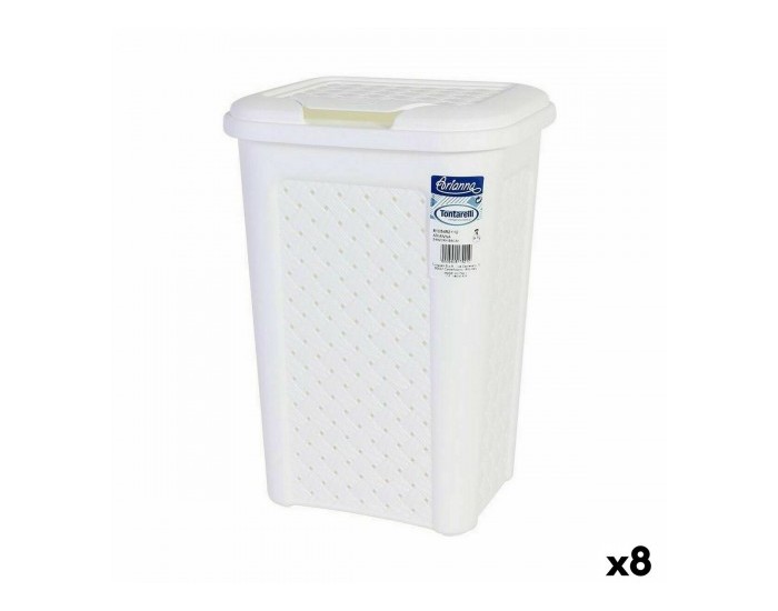 Кошче за боклук Tontarelli Arianna 10 L Бял (8 броя)