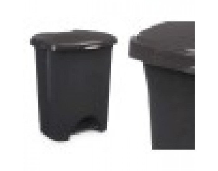Кошче с педал Антрацит Пластмаса 10 L (8 броя)