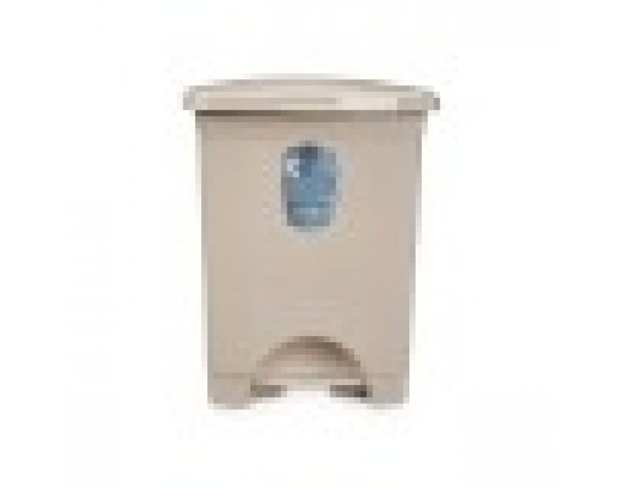 Кошче с педал Бежов Пластмаса 10 L (8 броя)