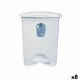 Кошче с педал Бял Пластмаса 10 L (8 броя)
