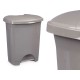 Кошче с педал Сив Пластмаса 10 L (8 броя)