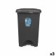Кошче с педал Антрацит Пластмаса 50 L (3 броя)