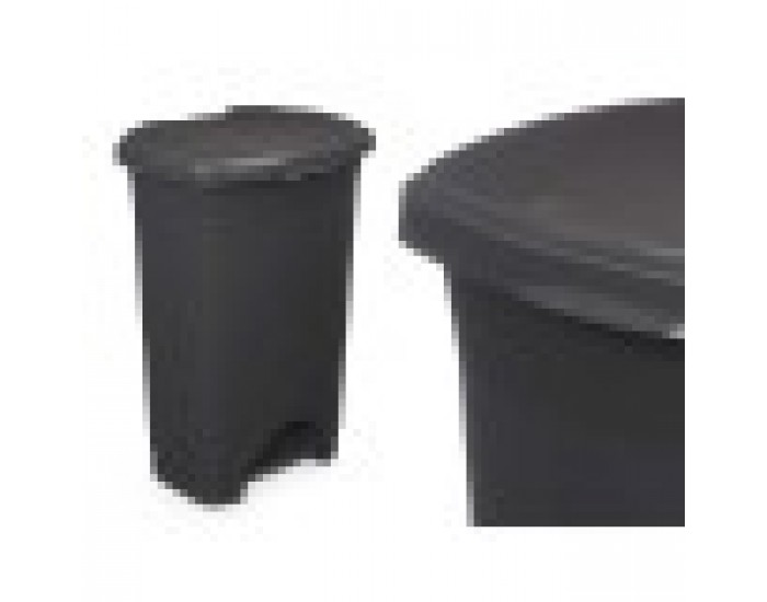 Кошче с педал Антрацит Пластмаса 50 L (3 броя)