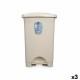 Кошче с педал Бежов Пластмаса 50 L (3 броя)
