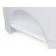 Кошче с педал Бял Пластмаса 50 L (3 броя)