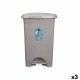 Кошче с педал Сив Пластмаса 50 L (3 броя)