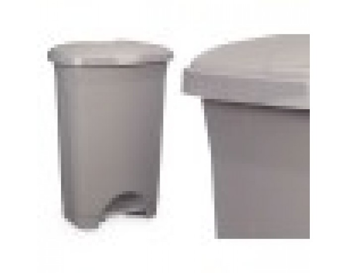 Кошче с педал Сив Пластмаса 50 L (3 броя)