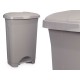 Кошче с педал Сив Пластмаса 50 L (3 броя)