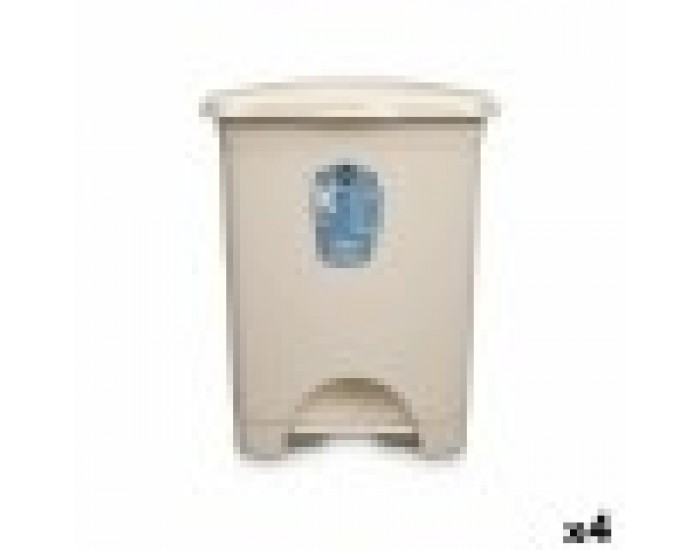 Кошче с педал Бежов Пластмаса 30 L (4 броя)