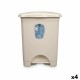 Кошче с педал Бежов Пластмаса 30 L (4 броя)