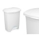 Кошче с педал Бял Пластмаса 30 L (4 броя)