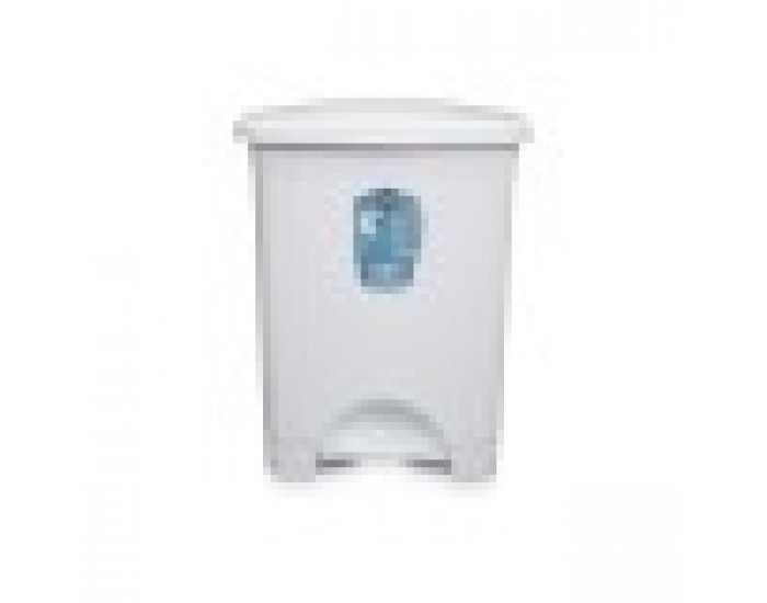 Кошче с педал Бял Пластмаса 30 L (4 броя)