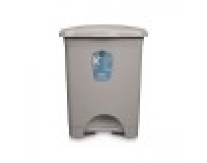 Кошче с педал Сив Пластмаса 30 L (4 броя)