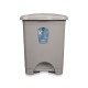 Кошче с педал Сив Пластмаса 30 L (4 броя)
