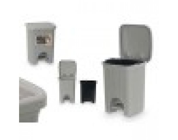Кошче за боклук Stefanplast 30132 Светло сив Пластмаса 6 L (6 броя)