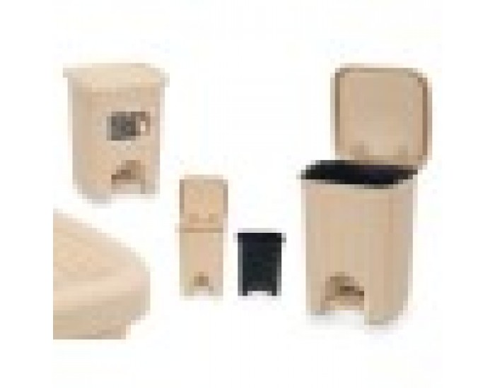 Кошче за боклук Stefanplast 30134 Бежов Пластмаса 6 L (6 броя)