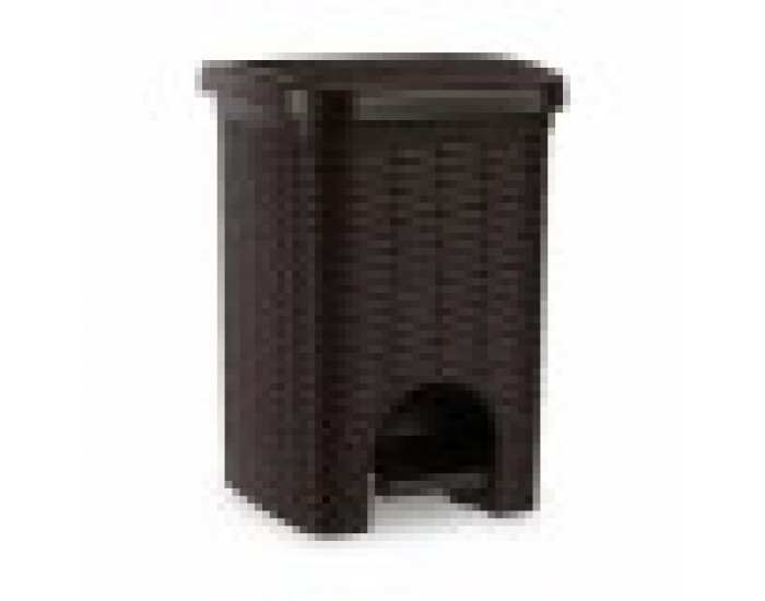 Кошче с педал Stefanplast Elegance Кафяв Пластмаса 6 L 20,5 x 28 x 20,5 cm (6 броя)