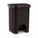 Кошче с педал Stefanplast Elegance Кафяв Пластмаса 6 L 20,5 x 28 x 20,5 cm (6 броя)