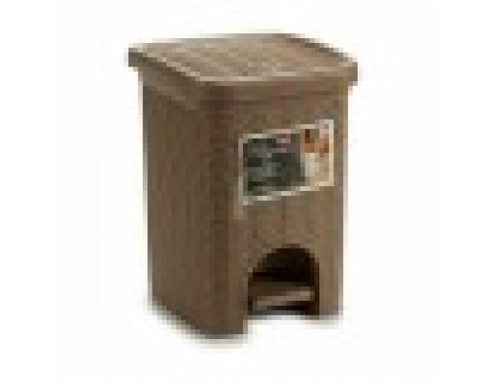 Кошче с педал Stefanplast Elegance Черен Бежов Пластмаса 6 L 20,5 x 28 x 20,5 cm (6 броя)