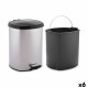 Кошче с педал Сребрист Пластмаса 6 L (6 броя)