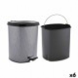 Кошче с педал Тъмно сив Пластмаса 6 L (6 броя) - Berilo