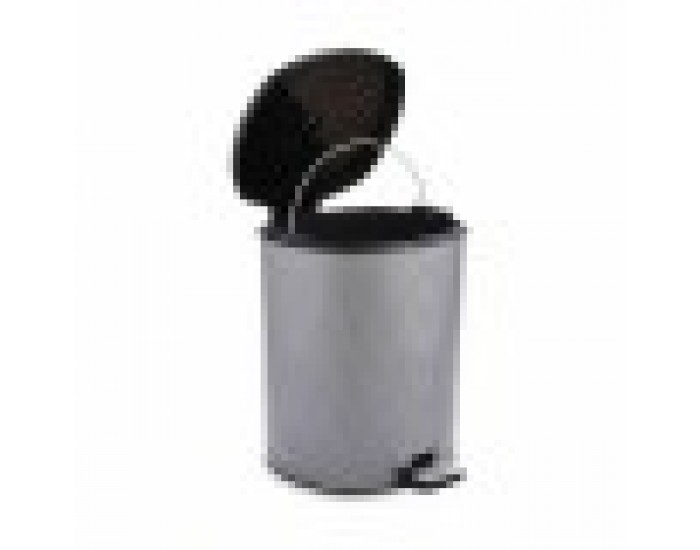 Кошче с педал Тъмно сив Пластмаса 6 L (6 броя)