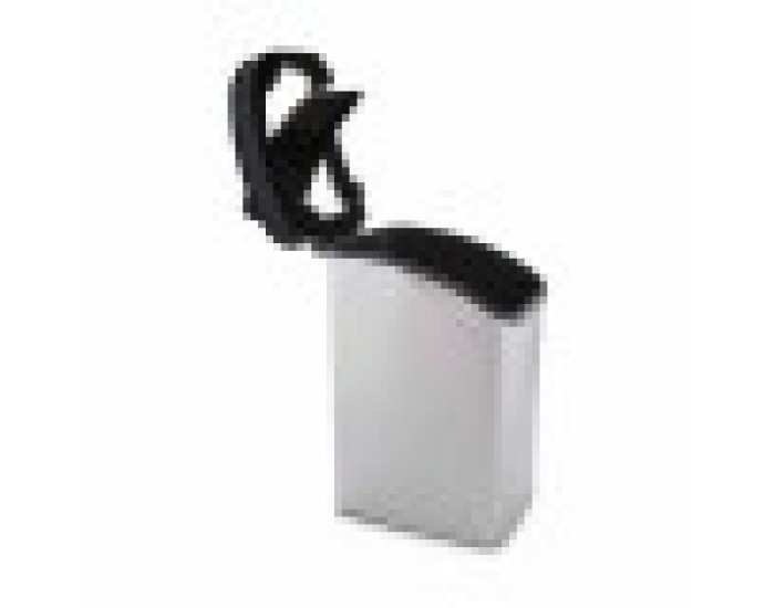 Кошче за боклук Накланящ се Сребрист Пластмаса 12 L (6 броя)