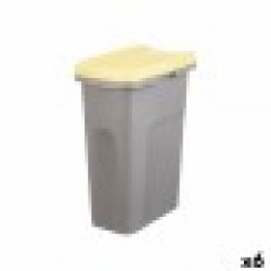 Кошче за боклук Stefanplast Жълт Сив Пластмаса 25 L (6 броя) - Curățenie și dezinfecție