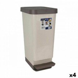 Кошче с педал Tontarelli Moda Кафяв (4 броя) - Tontarelli