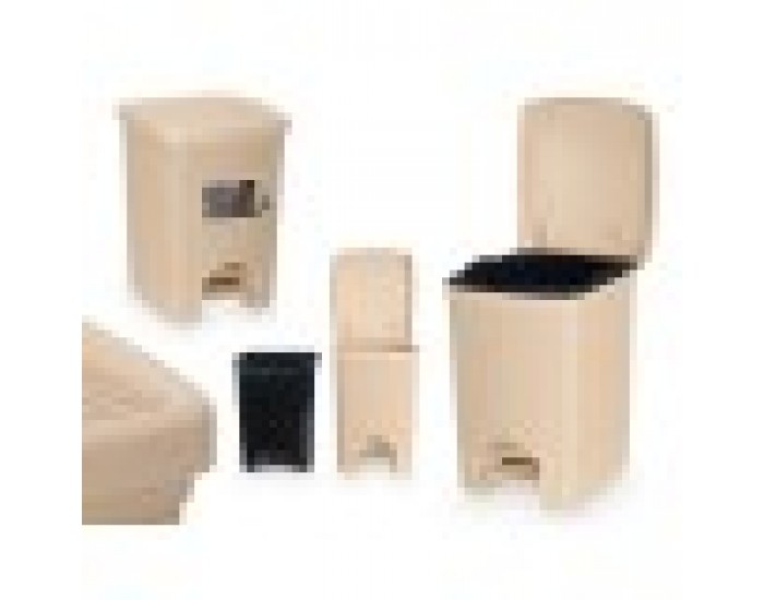 Кошче за боклук Stefanplast 30796 Бежов Пластмаса 20 L (6 броя)