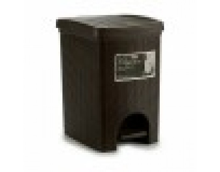 Кошче с педал Stefanplast Elegance Кафяв Пластмаса 20 L 27,5 x 38,5 x 31 cm (6 броя)