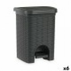 Кошче с педал Stefanplast Elegance Сив Пластмаса 20 L 27 x 39 x 30,5 cm (6 броя) - Curățenie și dezinfecție