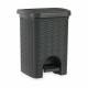 Кошче с педал Stefanplast Elegance Сив Пластмаса 20 L 27 x 39 x 30,5 cm (6 броя)