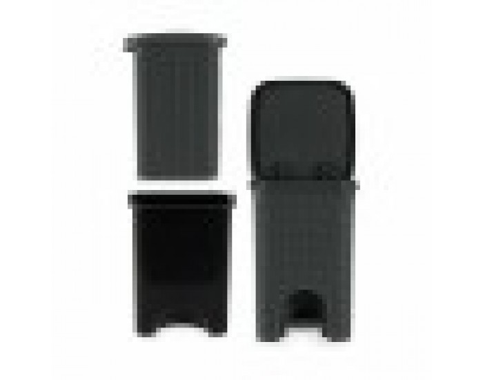 Кошче с педал Stefanplast Elegance Сив Пластмаса 20 L 27 x 39 x 30,5 cm (6 броя)