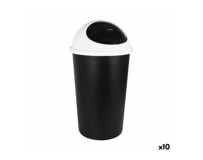 Кошче за Боклук Tontarelli Big hoop Бял Черен 45 L (10 броя)