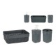 Комплект за Баня Антрацит Пластмаса (3 pcs)