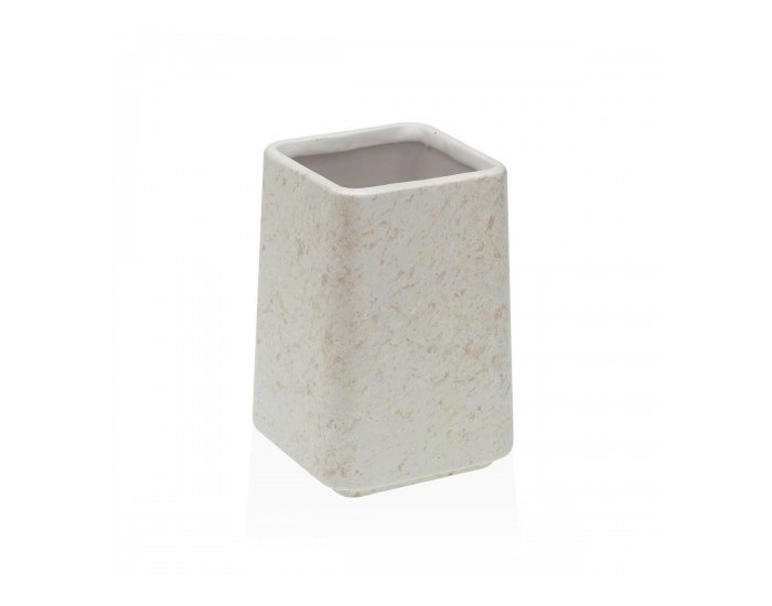 Поставка за четка за зъби Versa Бял Керамика Пластмаса 7 x 10 x 7 cm