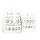 Комплект за Баня DKD Home Decor Кристал ABS Листи Glam (2 pcs)