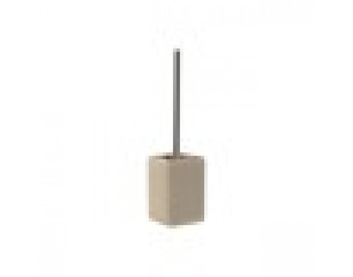 Четка за Баня Home ESPRIT Сметана Сребрист Смола полиетилен 9,5 X 9,5 X 36,5 CM