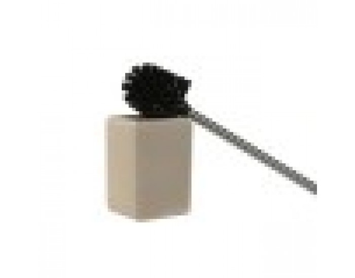 Четка за Баня Home ESPRIT Сметана Сребрист Смола полиетилен 9,5 X 9,5 X 36,5 CM