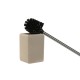 Четка за Баня Home ESPRIT Сметана Сребрист Смола полиетилен 9,5 X 9,5 X 36,5 CM