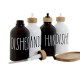Дозатор за Сапун Home ESPRIT Бял Черен Бамбук Кристал 350 ml 15,5 x 8 x 19 cm (2 броя)