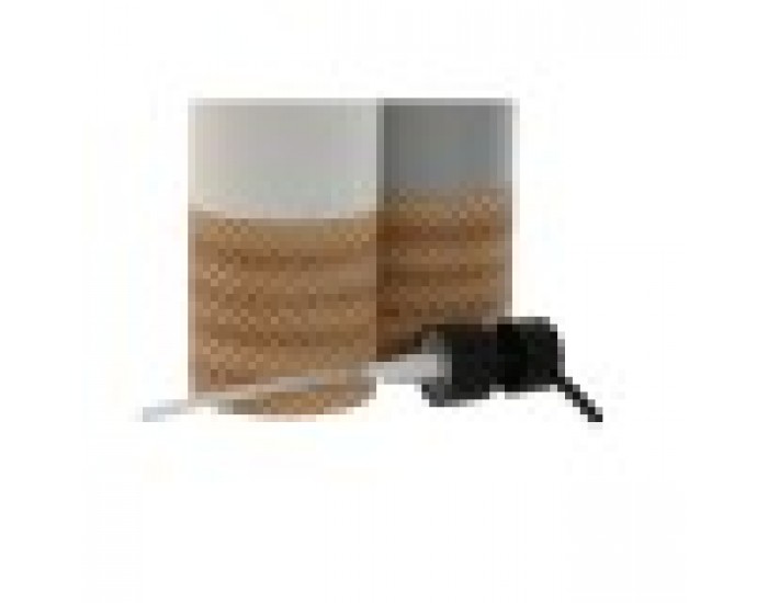 Дозатор за Сапун Home ESPRIT Бял Сив Естествен Смола полиетилен 7,5 x 7,5 x 18,5 cm (2 броя)