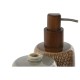 Дозатор за Сапун Home ESPRIT Кафяв Сив полиетилен Каменинов 8,5 X 8,5 X 16 cm (2 броя)
